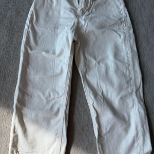 유니클로 흰색면바지