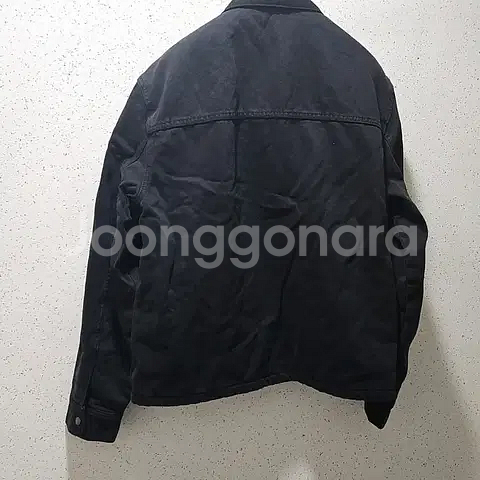 M) 자라 블랙 데님 집업 워크자켓 6987 411--4