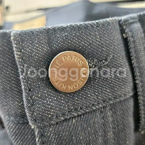 30) 메종키츠네 스카이블루 데님 청바지 정품--9