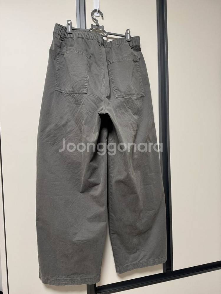 자라 카키색 와이드 팬츠 M(31~32)--2