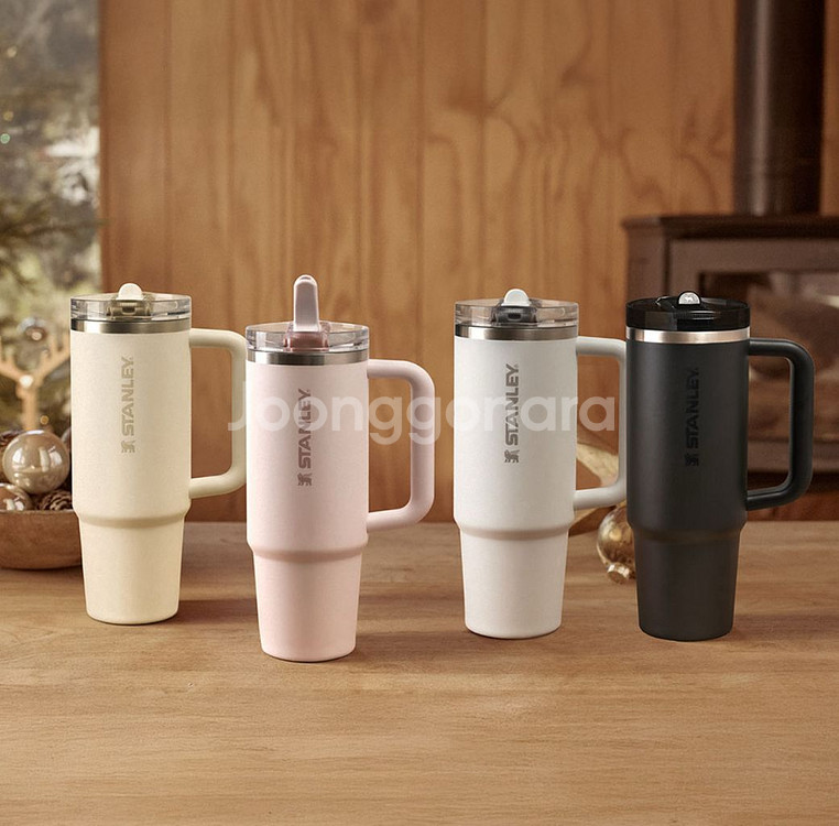 [새제품]스탠리 퀜처 텀블러 로즈쿼츠 887ml--3
