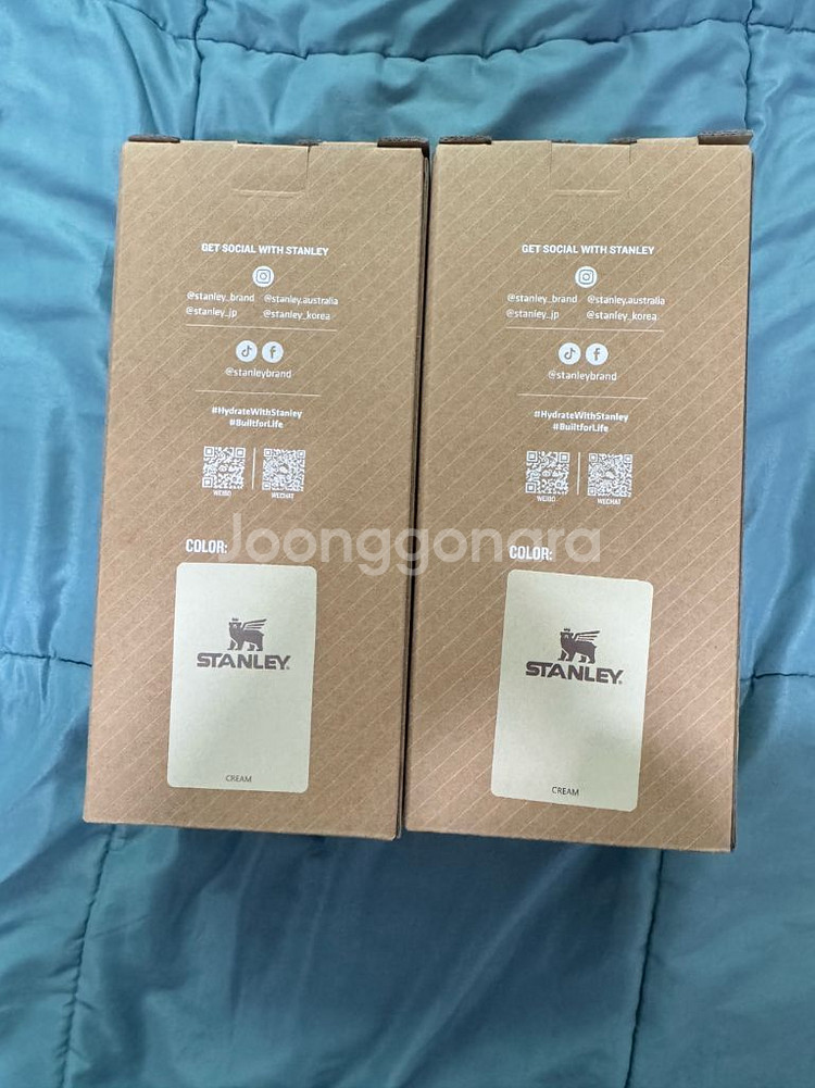 [새상품]스탠리 퀜처 프로투어 텀블러 887ml 크림--4