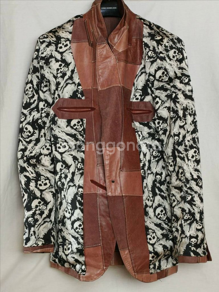 (보류) 넘버나인 SS01 패치워크 스컬 자켓--4