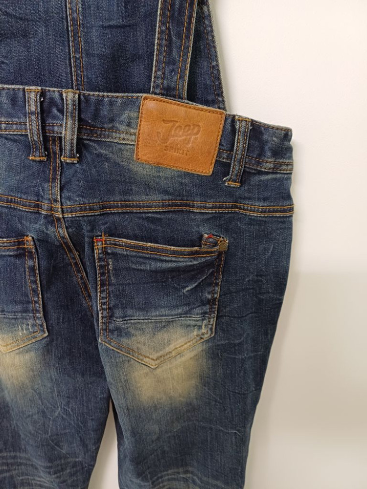 여성 지프 데님워싱 멜빵바지 (사방스판27-30)--4