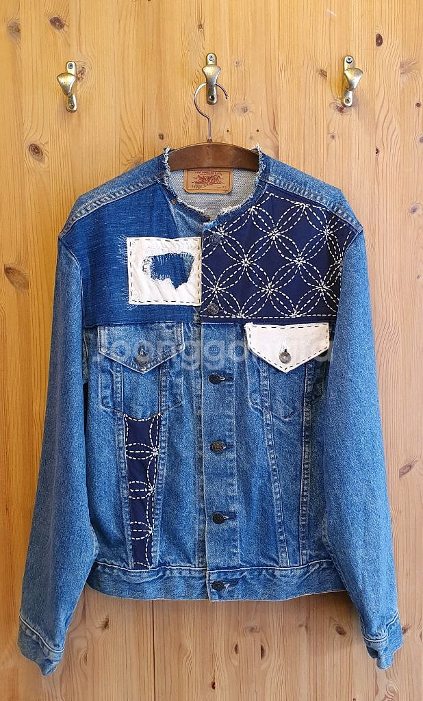 77.리바이스 퀼팅 라운드자켓--0