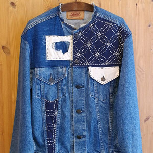 77.리바이스 퀼팅 라운드자켓