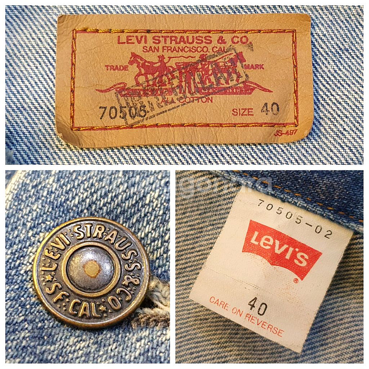 77.리바이스 퀼팅 라운드자켓--5