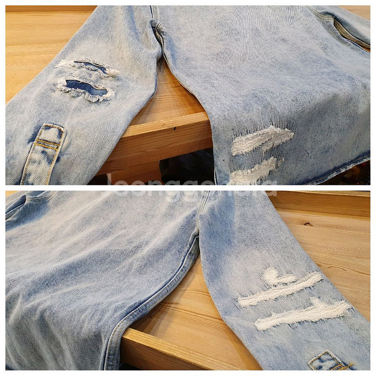 90/66.ZARA 빈티지 데님셔츠(공용)--4