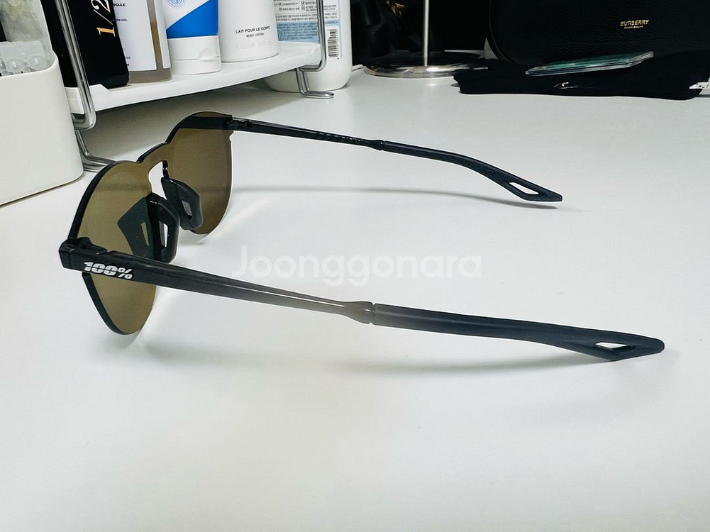 100% 레제르 라운드 블랙 스모크 선그라스 (새상품)--2