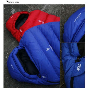 캠핑,백패킹,페더다운 3S-800G 구스침낭, 레드