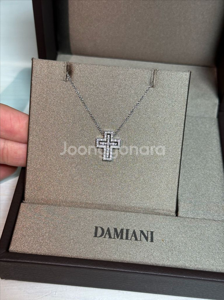 다미아니 벨에포크 화이트골드 목걸이 XS 풀구성--1