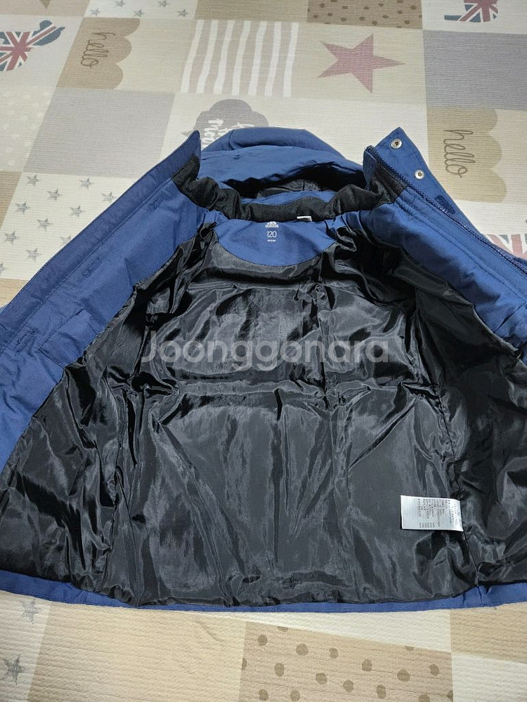 120)아디다스 키즈 덕다운패딩+뉴발 바람막이--2