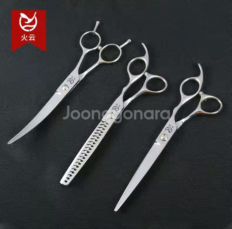 7인치 고급 애견 미용가위3p+구성품 풀세트(새상품)--2