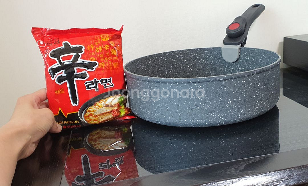 인덕션 사용가능 대팬+탈착핸들 포함--2