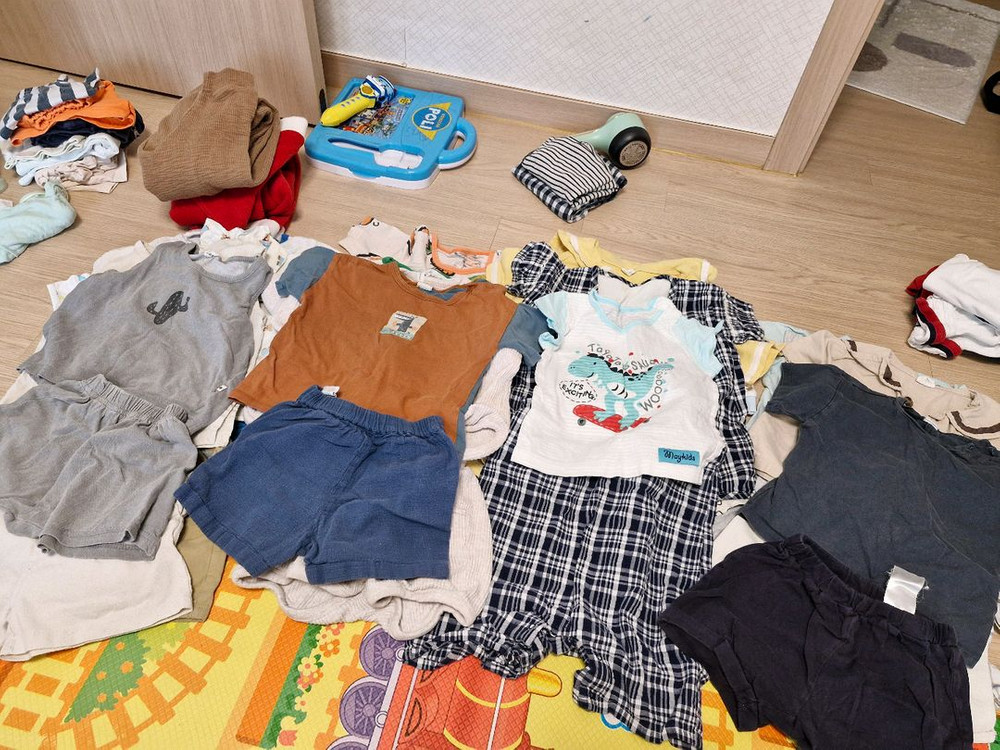 아기옷 세트 (내복, 바디수트, 상하 반팔 등)--1