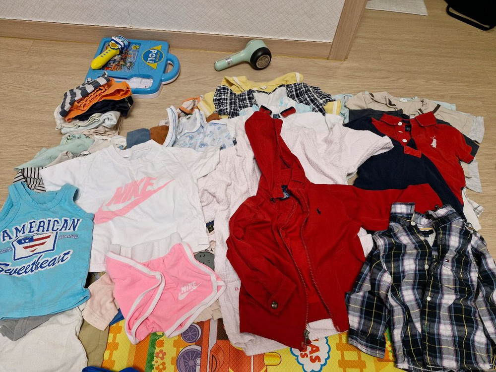 아기옷 세트 (내복, 바디수트, 상하 반팔 등)--3