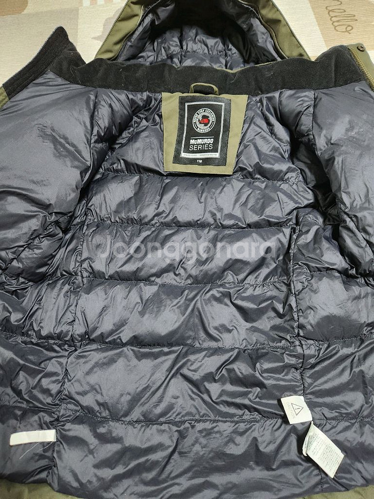 110)노스페이스 키즈 구스다운 패딩--2