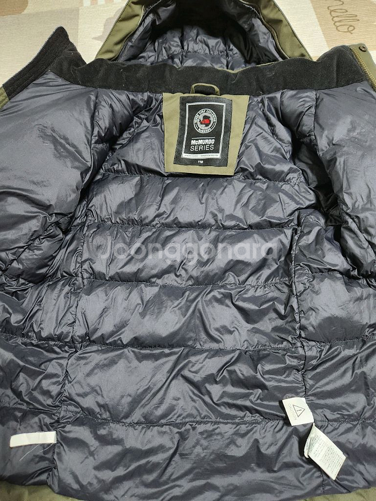 110)노스페이스 키즈 구스다운 패딩--7