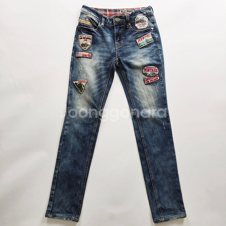 지프 청바지 스키니 스판 데님 사이즈25 R2681--0