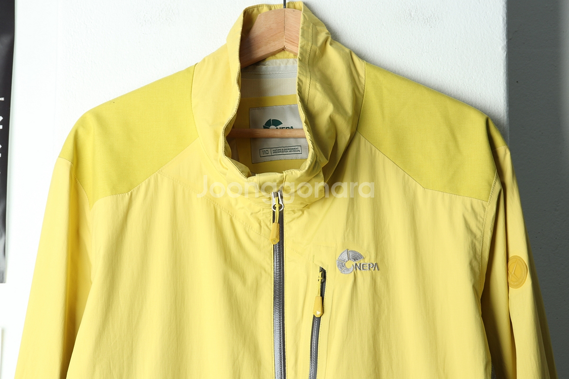 (2XL) 네파 집업 바람막이 점퍼자켓 빅사이즈 노랑--2