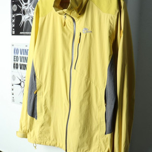 (2XL) 네파 집업 바람막이 점퍼자켓 빅사이즈 노랑