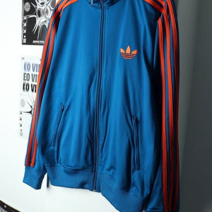 (XL-2XL) 아디다스 집업져지 트랙탑 구파버 블루