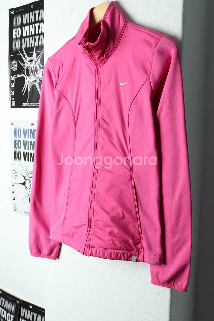 W(S) 나이키 집업져지 트랙탑 핑크 기모 딸기우유--0