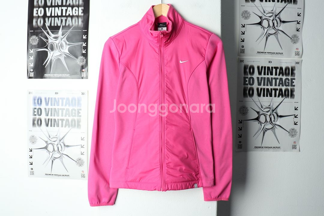 W(S) 나이키 집업져지 트랙탑 핑크 기모 딸기우유--1