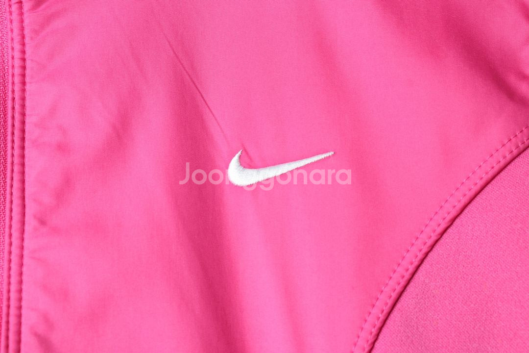W(S) 나이키 집업져지 트랙탑 핑크 기모 딸기우유--4