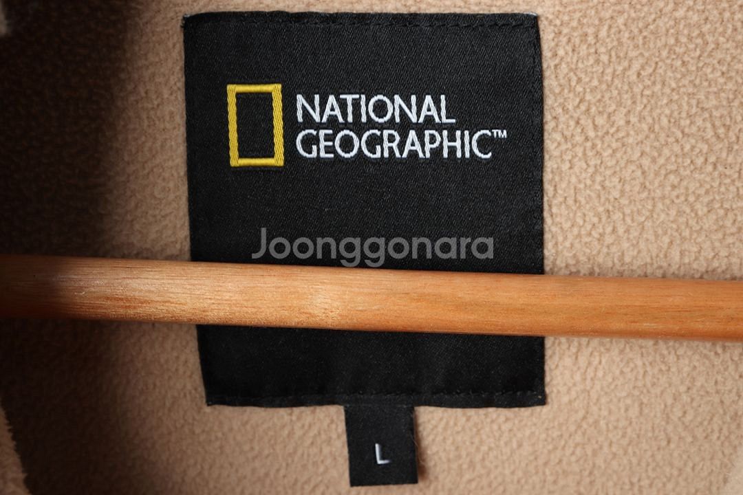 (L) 내셔널지오그래픽 후드집업 후리스 뽀글이 브라운--6