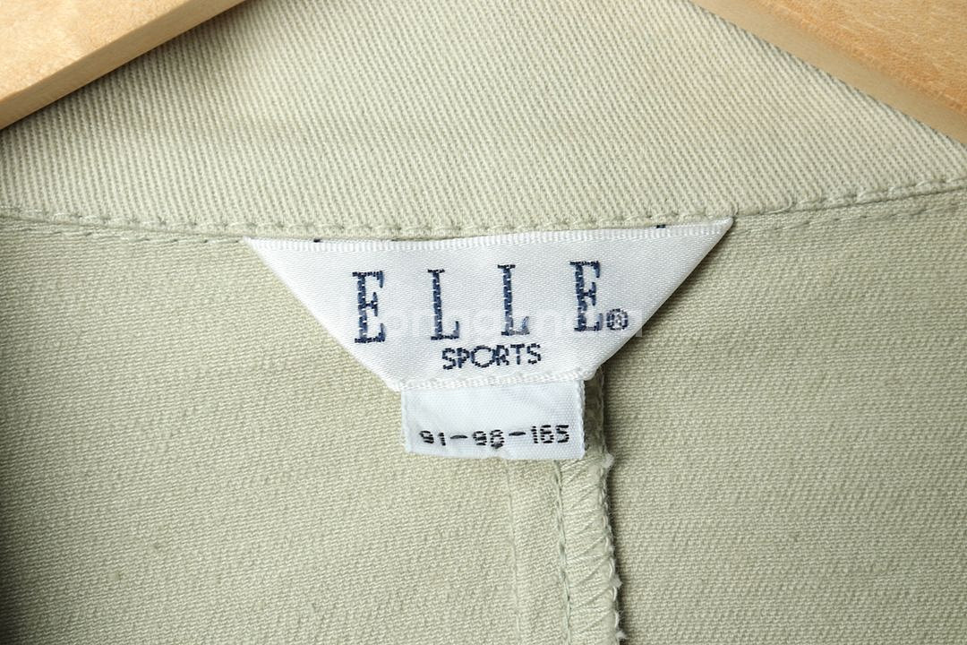 W(L) 엘르 정장 슈트 자켓 블레이저 베이지 면--4