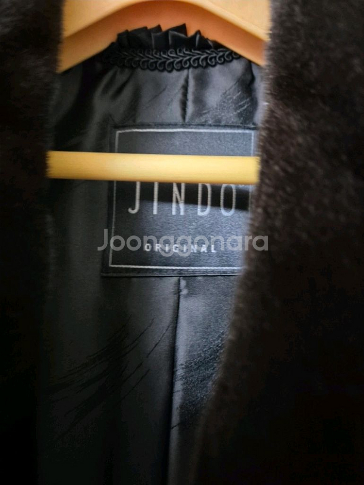 진도 블랙그라마 밍크코트 100% 55-66--3