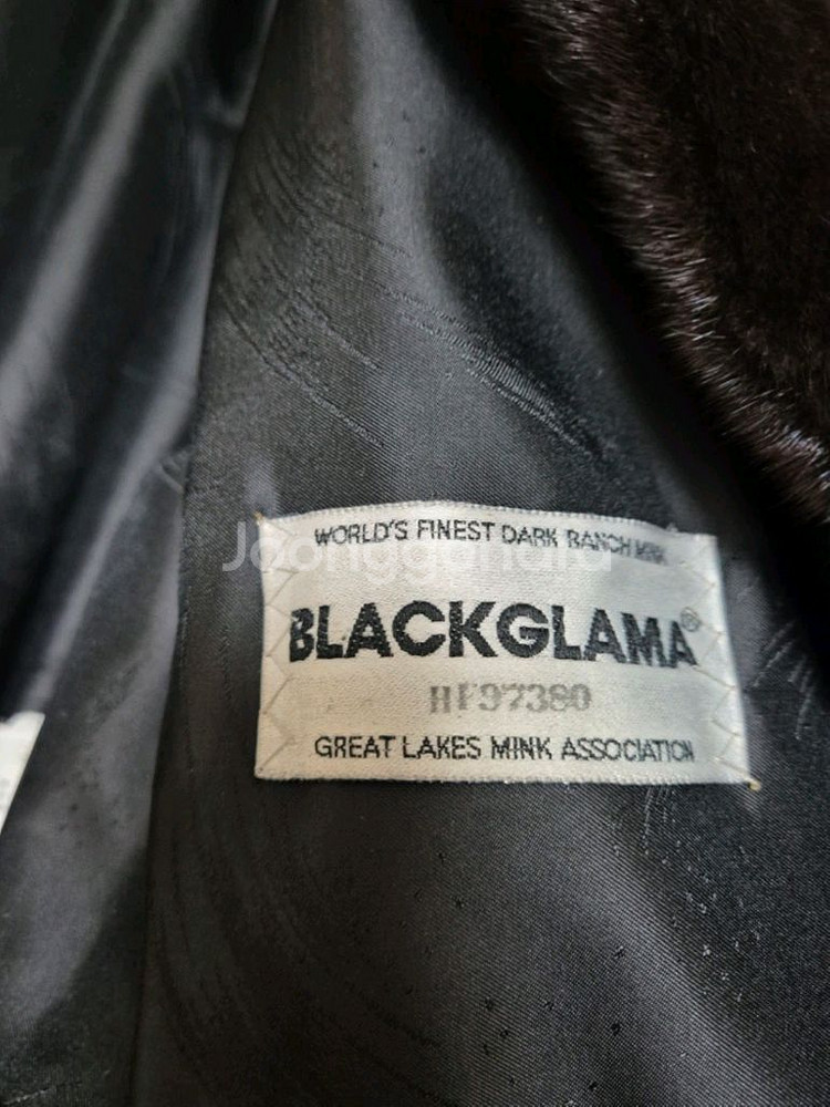 진도 블랙그라마 밍크코트 100% 55-66--4