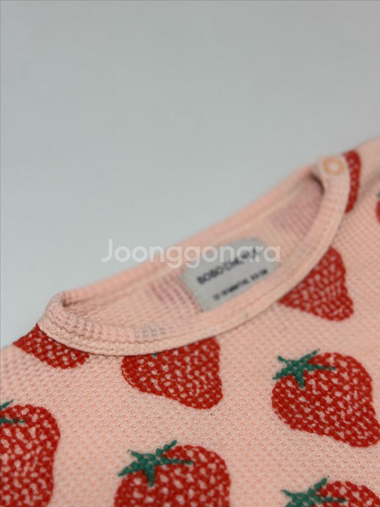 보보쇼즈 딸기 와플 티셔츠 12-18m--4