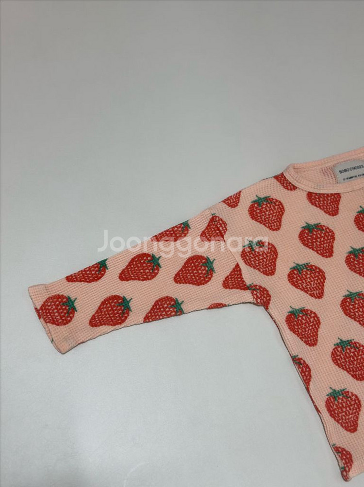 보보쇼즈 딸기 와플 티셔츠 12-18m--2