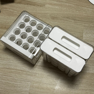 계란트레이 투명 서랍식 계란보관함 에그트레이 2단 32