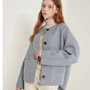 에스제이 sjsj 캐시미어 블렌드 하프 코트 44~55