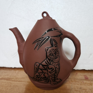 국산 대죽도 호랑이 자사호주전자