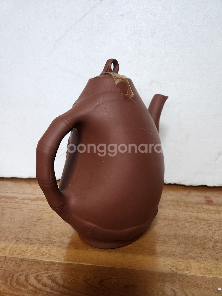 국산 대죽도 호랑이 자사호주전자--2