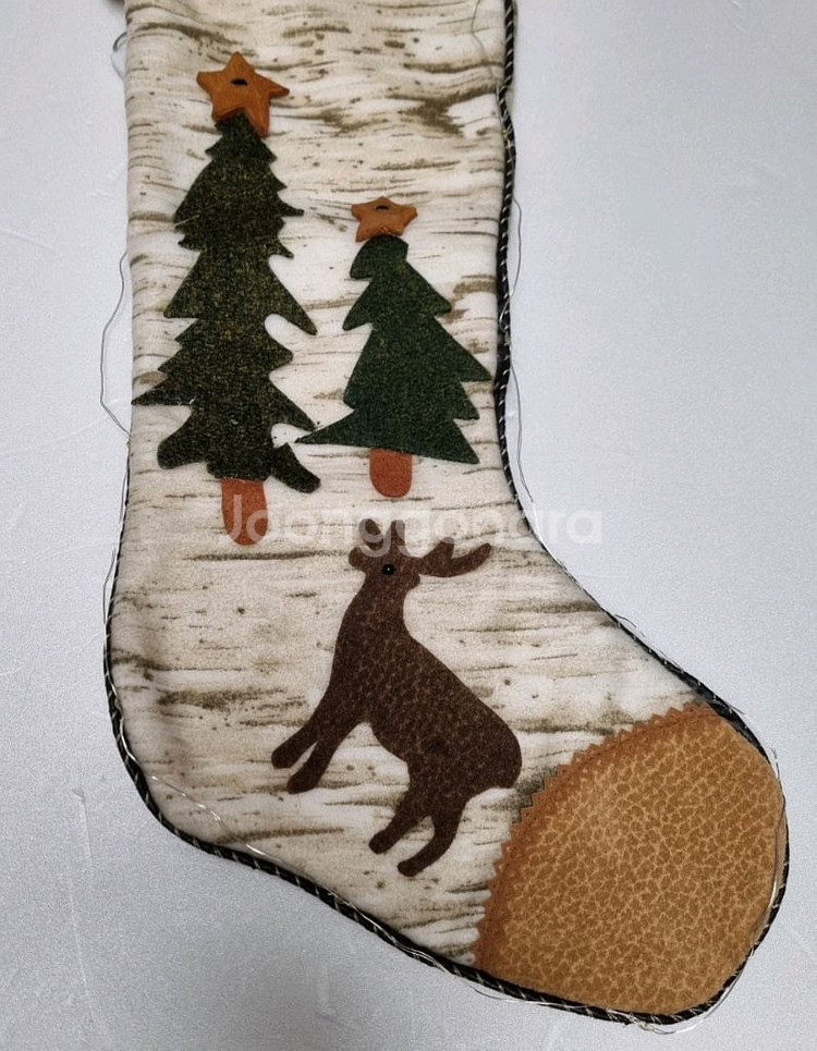 크리스마스 벽걸이 양말--1
