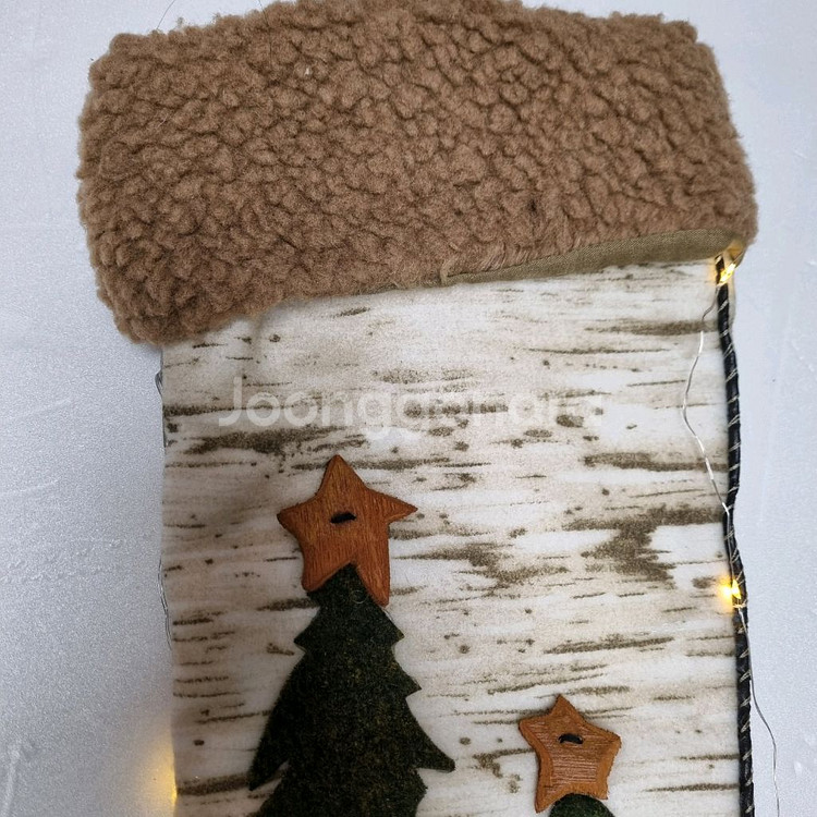 크리스마스 벽걸이 양말--6