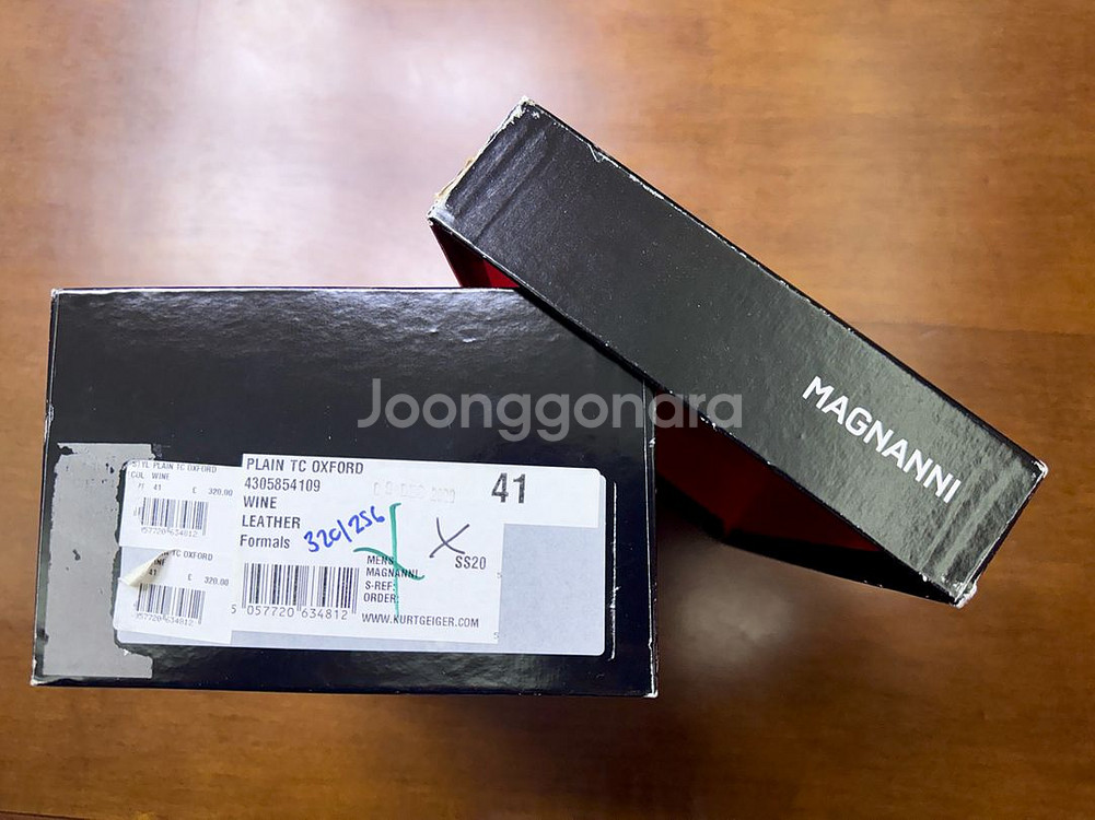 [명품구두]맥나니Magnanni 남성옥스포드 가죽 41--5