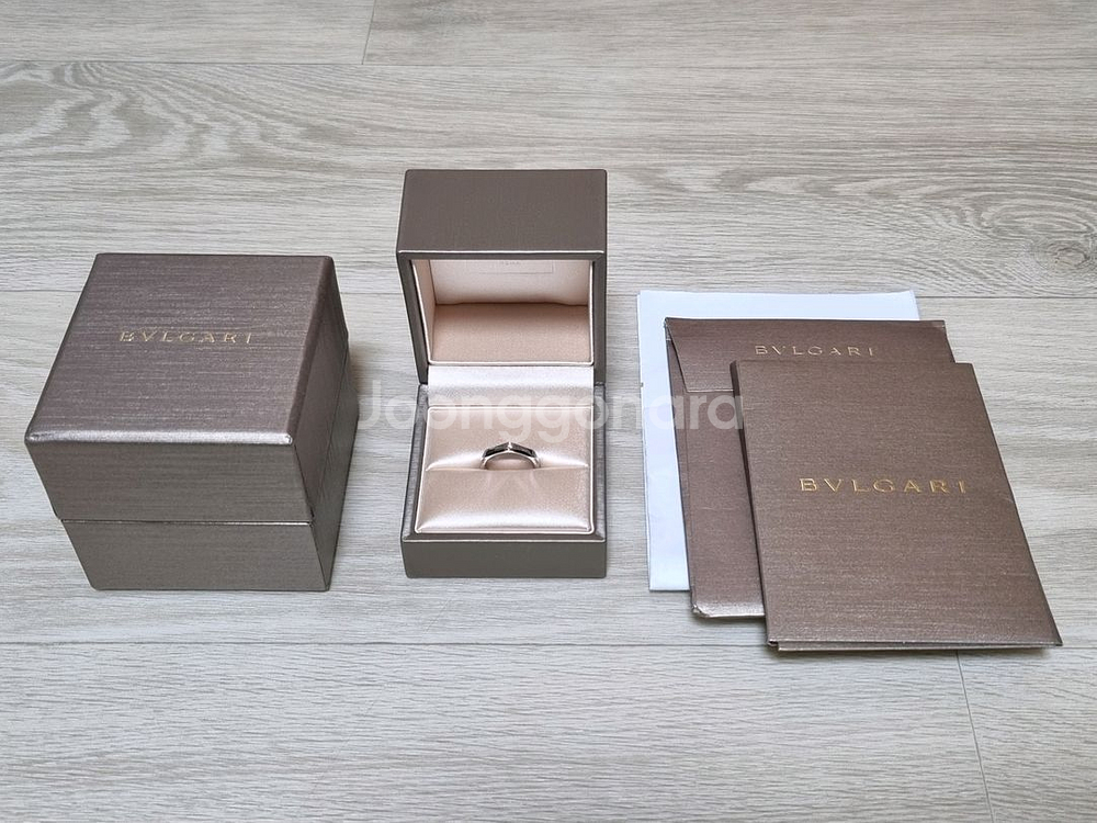 불가리 인피니토 1다이아 플래티늄 47호 반지 풀박스--1