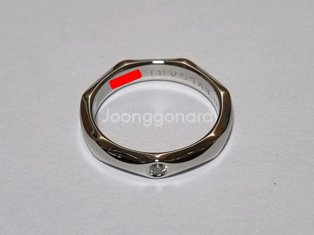 불가리 인피니토 1다이아 플래티늄 47호 반지 풀박스--2