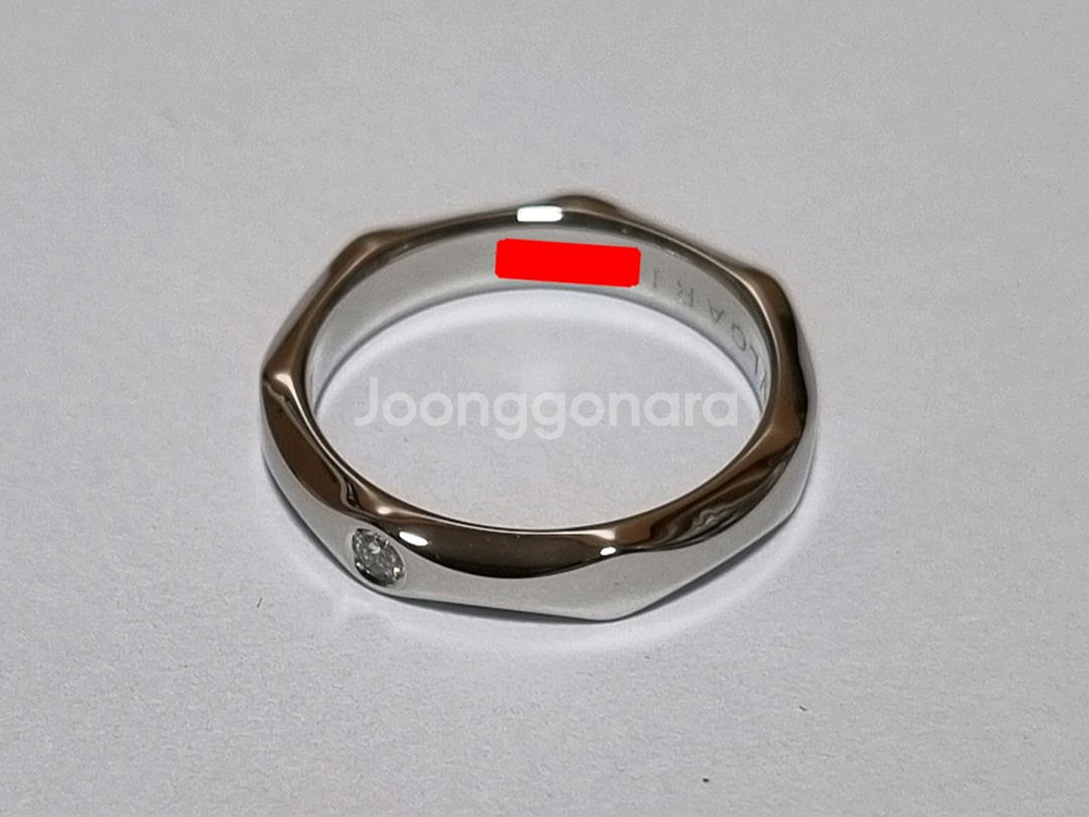 불가리 인피니토 1다이아 플래티늄 47호 반지 풀박스--3