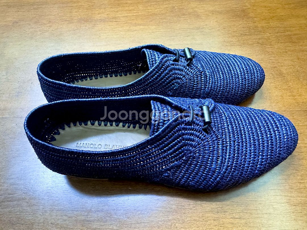 [명품구두]마놀로블라닉Manolo Blahnik라피아8--1