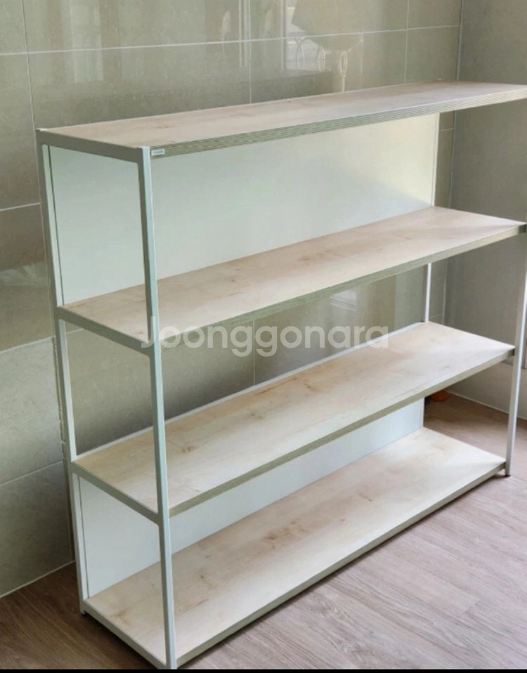데스커 3단 철제 책장입니다- 가로 1200mm, 깊이--0