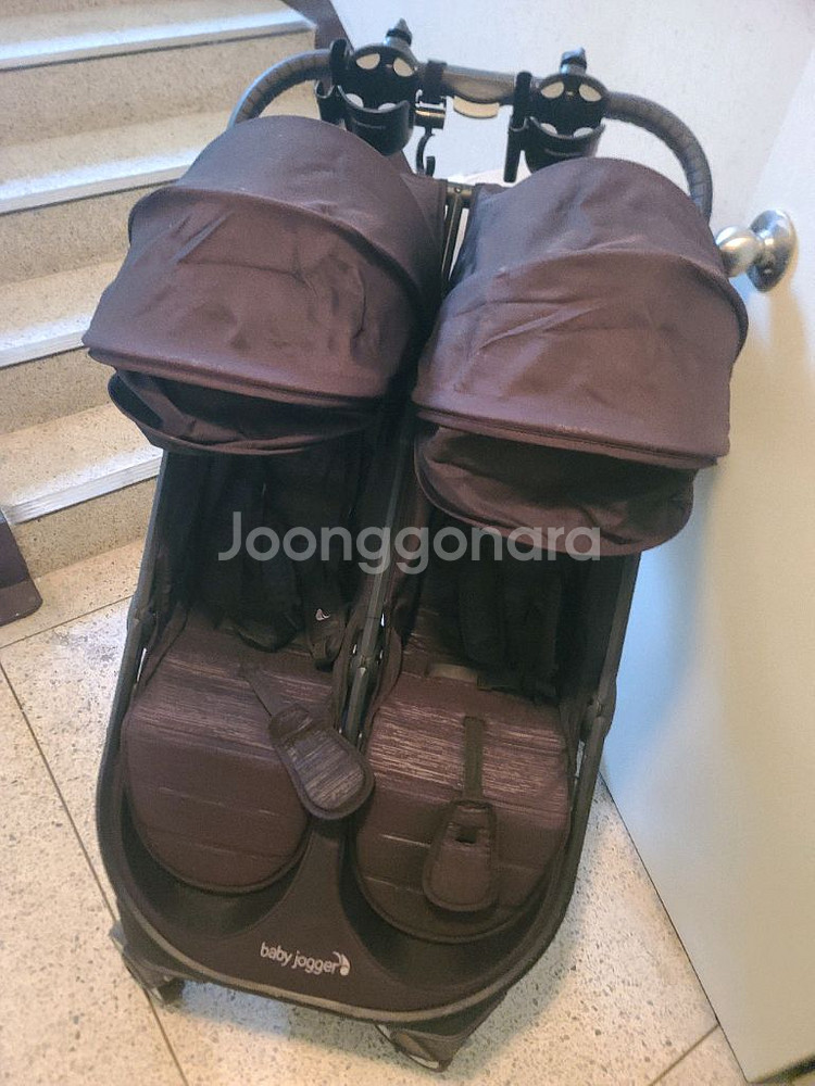 베이비 조거 쌍둥이 유모차 폴더블 접이식--0
