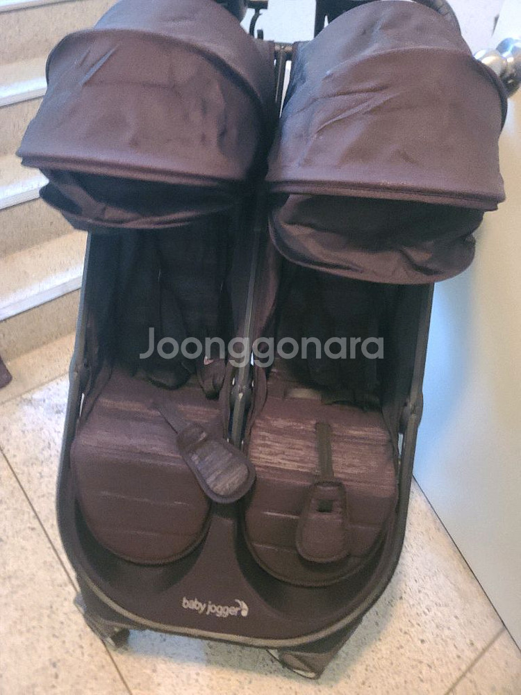 베이비 조거 쌍둥이 유모차 폴더블 접이식--1