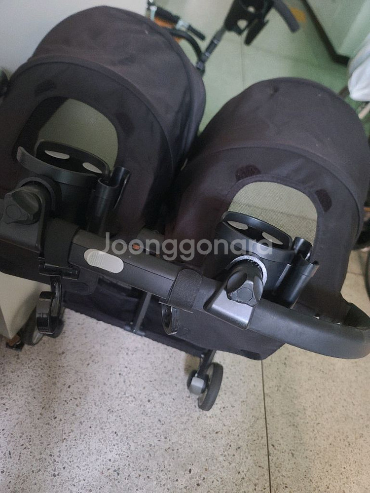 베이비 조거 쌍둥이 유모차 폴더블 접이식--4